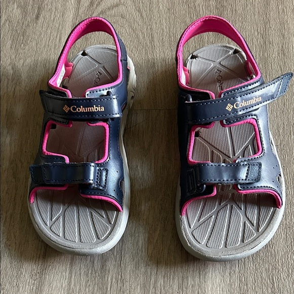 Columbia Kids' Navy and Pink Sandals - Picture 1 of 7